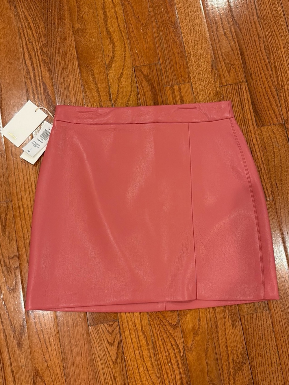 Wilfred Rose Faux Leather Mini Skirt
